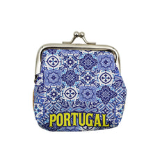 Load image into Gallery viewer, Traditional Portugal Blue Tile Azulejo Coin Holder with Cork Backing
