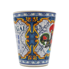Load image into Gallery viewer, Traditional Portuguese Icons Ceramic Shot Glasses, Set of 4
