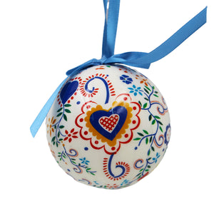 Traditional Viana Valentine Handkerchief Themed Christmas Ornament