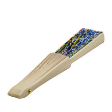 Load image into Gallery viewer, Traditional Lisbon Portugal Themed Tile Azulejo Folding Hand Fan