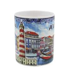 Load image into Gallery viewer, Traditional Portugal Aveiro Blue Ceramic Coffee Mug Gift Box