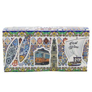 Traditional Porto Portugal Tile Azulejo Shot Glasses, Set of 2