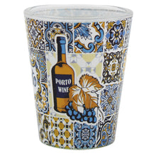 Load image into Gallery viewer, Traditional Porto Portugal Blue Tile Azulejo Shot Glasses, Set of 2