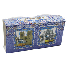 Load image into Gallery viewer, Traditional Lisboa Portugal Blue Tile Azulejo Shot Glasses, Set of 2
