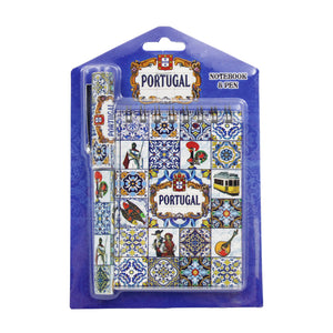 Traditional Portugal Themed Notebook and Pen Set