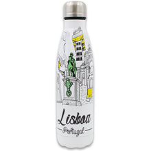 Load image into Gallery viewer, Lisboa Landmarks Stainless Steel Insulated Water Bottle