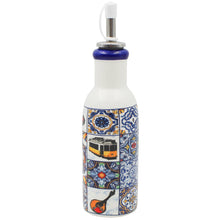 Load image into Gallery viewer, Portuguese Heritage Ceramic Olive Oil Dispenser, Traditional Azulejo and Cultural Icons