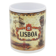 Load image into Gallery viewer, Vintage Lisbon Portugal Landmarks Ceramic Mug, 10 oz.