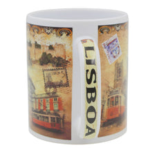 Load image into Gallery viewer, Vintage Lisbon Portugal Landmarks Ceramic Mug, 10 oz.