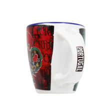 Load image into Gallery viewer, Portuguese Armillary Sphere & Rooster - Ceramic Espresso Cup with Spoon Set