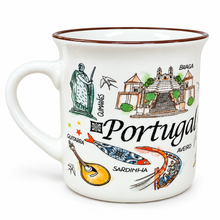 Load image into Gallery viewer, Portugal Landmarks Ceramic Mugs – Set of 2, 8 oz Each