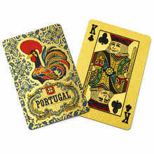 Load image into Gallery viewer, Portugal Playing Cards – Premium Plastic Deck with Azulejo Tile Design & Barcelos Rooster
