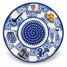 Load image into Gallery viewer, Ceramic Garlic & Tomato Grater Plate – Portugal Icons Design, 5"