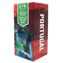 Load image into Gallery viewer, Portugal Azulejo Stainless Steel Double Wall Vacuum Bottle – 20 oz Insulated Travel Bottle with Lid & Carry Loop