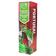 Load image into Gallery viewer, Portuguese Azulejo Stainless Steel Water Bottle – Blue Tile Pattern & Carry Loop