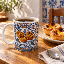 Load image into Gallery viewer, Portugal Pastel de Nata Ceramic Coffee Mug with Gift Box, 10 oz