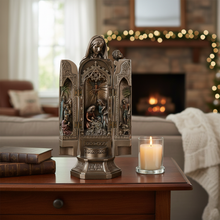 Load image into Gallery viewer, Our Lady of Grace Nativity Polyptych Sculpture – Folding Religious Display