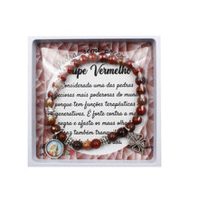 Load image into Gallery viewer, Our Lady of Fatima Made in Portugal Jaspe Vermelho Bracelet
