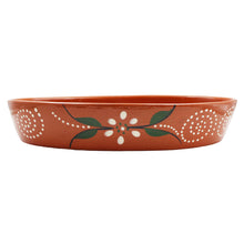 Load image into Gallery viewer, João Vale Hand Painted Traditional Clay Terracotta Oval Roaster
