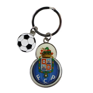 Futebol Clube do Porto FCP Logo with Soccer Ball Keychain