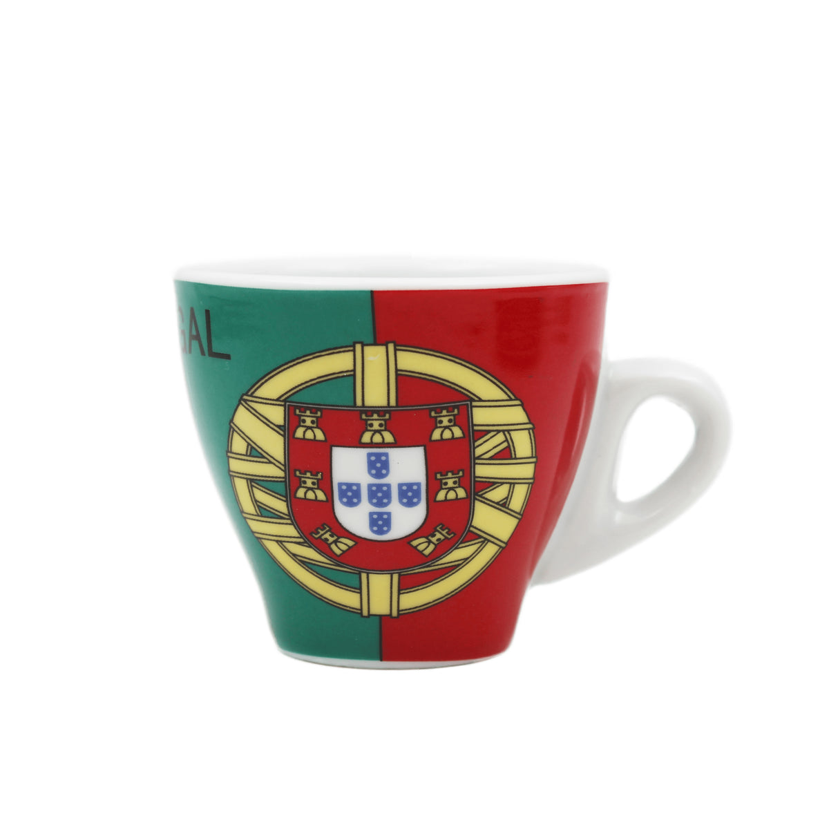 Portugal Themed Espresso Cup and Saucer Set, Set of 6 Portugalia