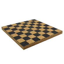 Load image into Gallery viewer, Portuguese Natural Cork Checkers Themed Trivet
