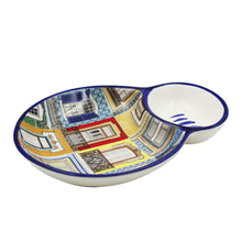 Load image into Gallery viewer, Traditional Portuguese Windows Olive Dish with Pit Holder
