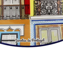 Load image into Gallery viewer, Traditional Portuguese Windows Decorative Ceramic Oval Platter
