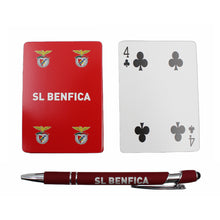 Load image into Gallery viewer, SL Benfica SLB Portuguese Soccer Deck of Cards and Pen Set
