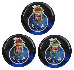 2" FC Porto Resin Domed 3D Decal Car Sticker, Set of 3