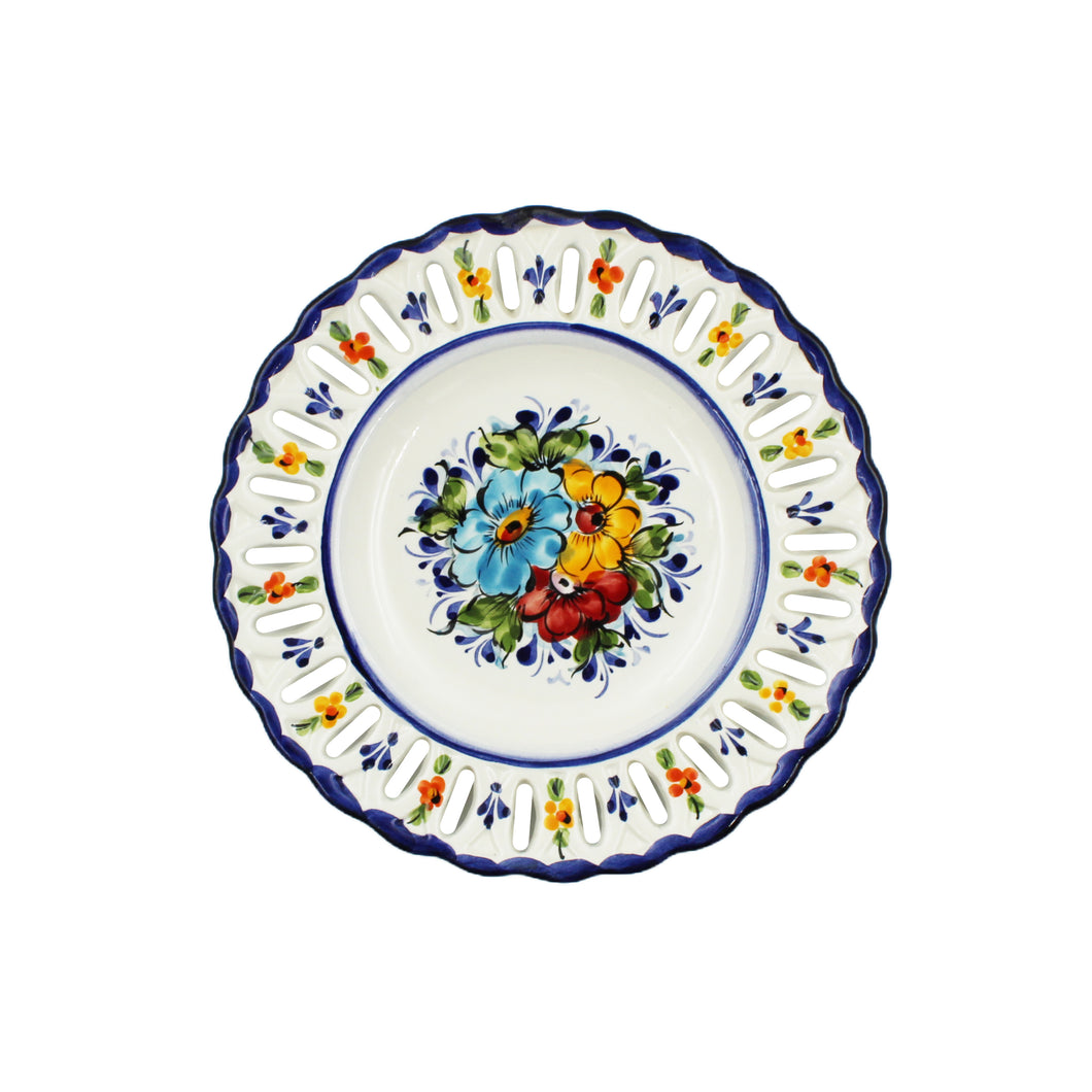 Traditional Portuguese Colorful Ceramic Floral 7.5