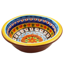 Load image into Gallery viewer, Hand-painted Portuguese Pottery Clay Terracotta Colorful Bowl

