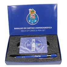 Load image into Gallery viewer, FC Porto FCP Portuguese Soccer Deck of Cards and Pen Set
