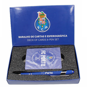 FC Porto FCP Portuguese Soccer Deck of Cards and Pen Set