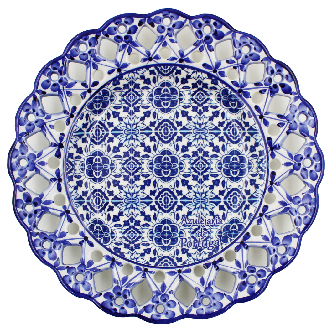 Hand-Painted Traditional Floral Blue Tile Azulejo 11