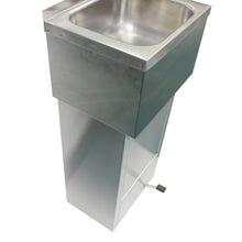 Load image into Gallery viewer, AISI 304 Stainless Steel Outdoor Sink with Foot Pedal, Handmade in Portugal
