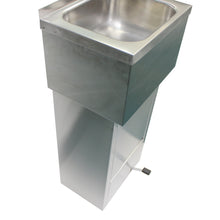 Load image into Gallery viewer, AISI 304 Stainless Steel Outdoor Sink with Foot Pedal, Handmade in Portugal