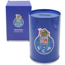 Load image into Gallery viewer, Official FC Porto Aluminum Piggy Bank with Porto Crest