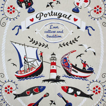 Load image into Gallery viewer, Portuguese Icons Heart & Lighthouse Themed Decorative Kitchen Dish Towel, Set of 2