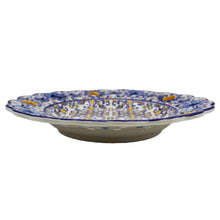 Load image into Gallery viewer, Hand-Painted Traditional Floral Blue and Yellow Tile Azulejo  11" Decorative Plate