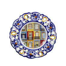 Load image into Gallery viewer, Hand-Painted Traditional Floral Portuguese Windows 6&quot; Decorative Plate
