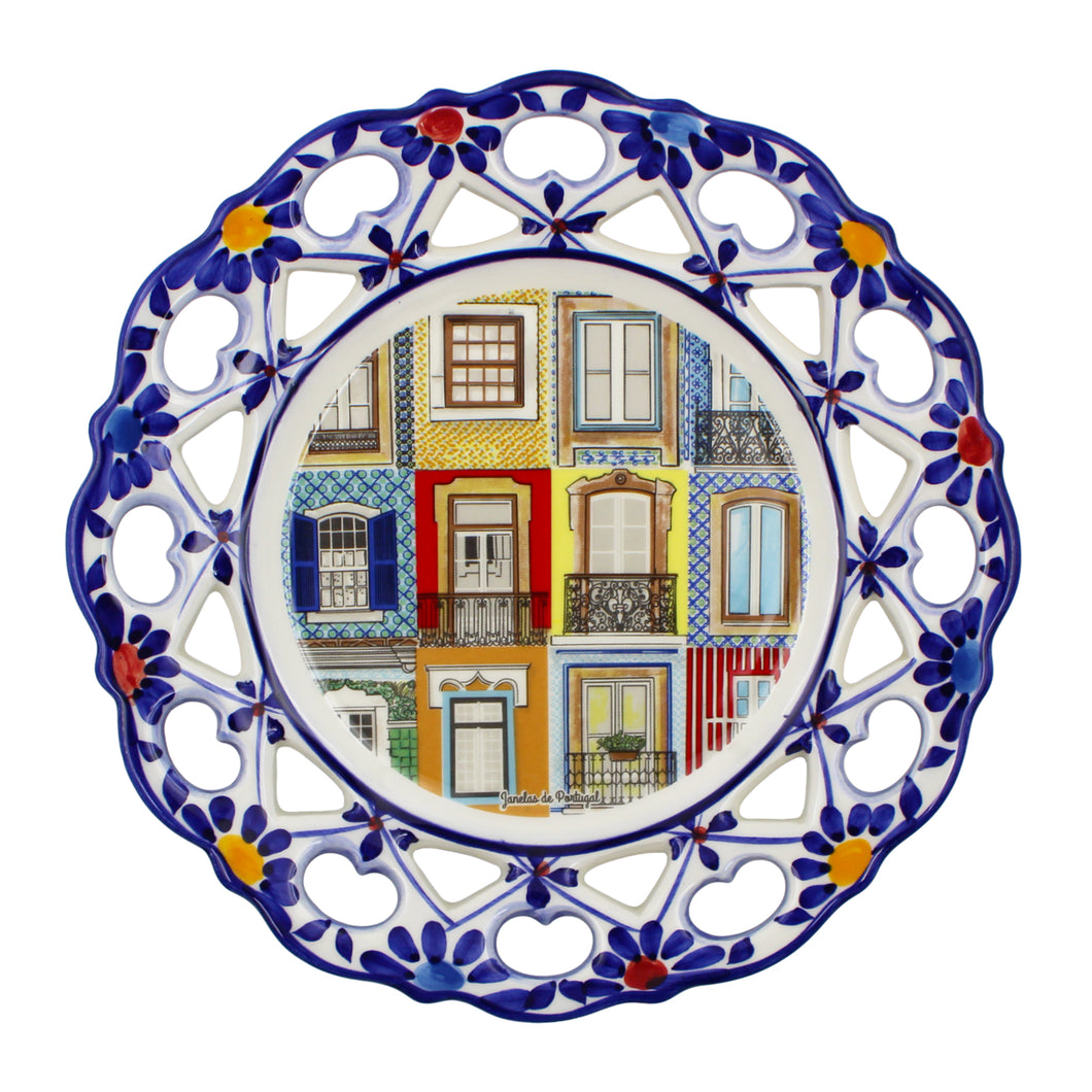 Hand-Painted Traditional Floral Portuguese Windows 9.5