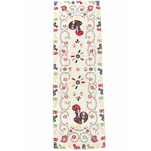 Load image into Gallery viewer, Portuguese Rooster Table Runner – Floral Design, Made in Portugal (54" x 17.25")