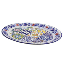 Load image into Gallery viewer, Traditional Tile Azulejo Multicolor Ceramic Serving Tray, Saudade
