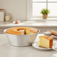 Load image into Gallery viewer, Portuguese Aluminum Sponge Cake Mold with Center Tube – Traditional Pão de Ló & Cake Bakeware