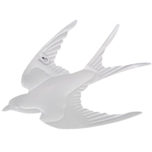 Load image into Gallery viewer, Portuguese Azulejo Metal Swallow Wall Decor – Blue Tile Design Hanging Accent, 14.5" Wide