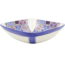 Load image into Gallery viewer, Portuguese Azulejo Ceramic Serving Bowl - Multicolor Tile Pattern