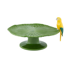 Load image into Gallery viewer, Bordallo Pinheiro Amazonia Cake Stand with Macaw