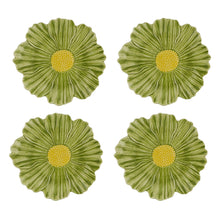 Load image into Gallery viewer, Bordallo Pinheiro Maria Flor Cosmos Dessert Plate, Set of 4