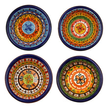 Load image into Gallery viewer, Hand-Painted Portuguese Pottery Clay Terracotta Colorful Dessert Bowl Set
